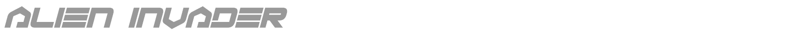 Alien Invader font preview